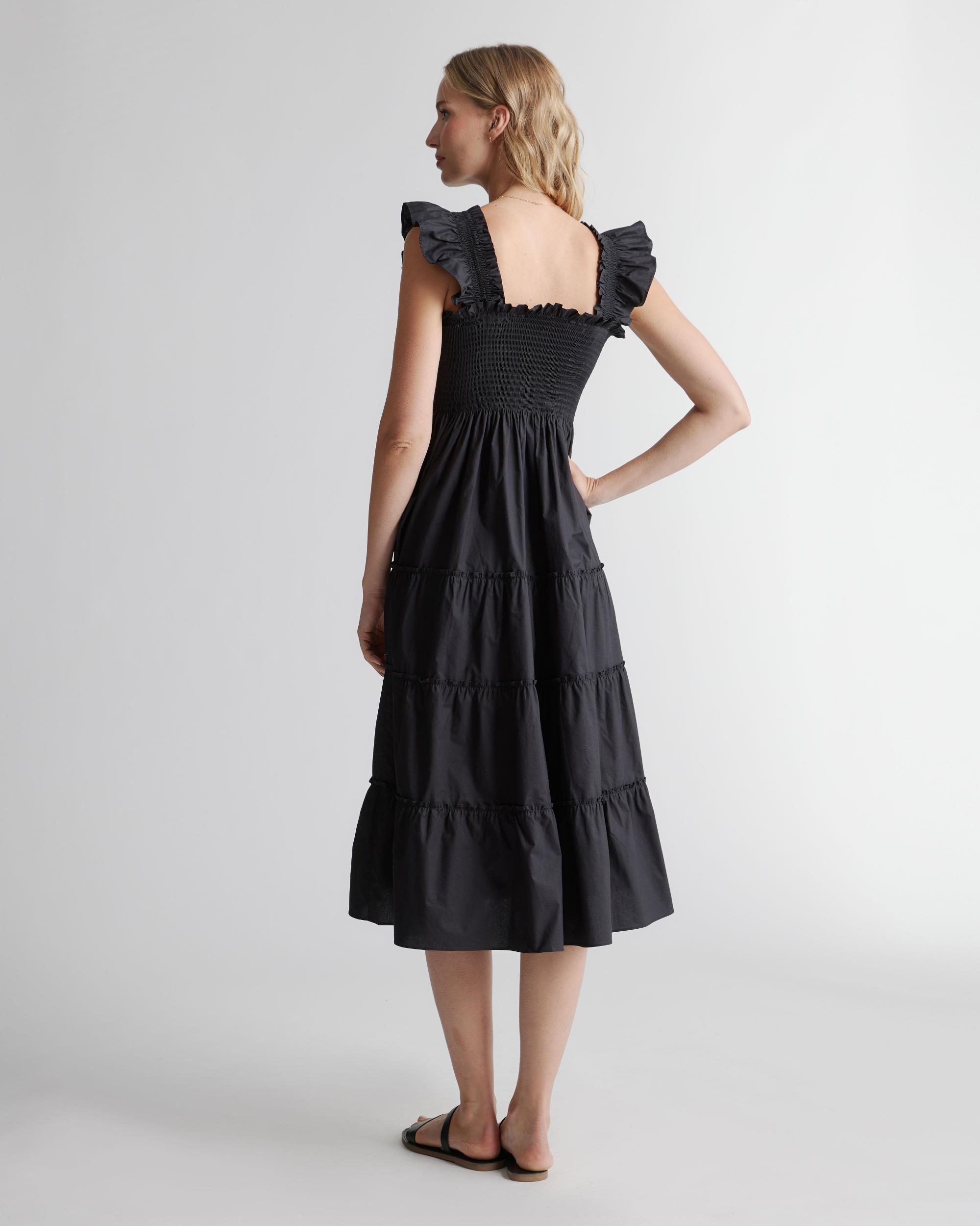 Quince | Women's Smocked Midi Dress Organic Cotton Product Image
