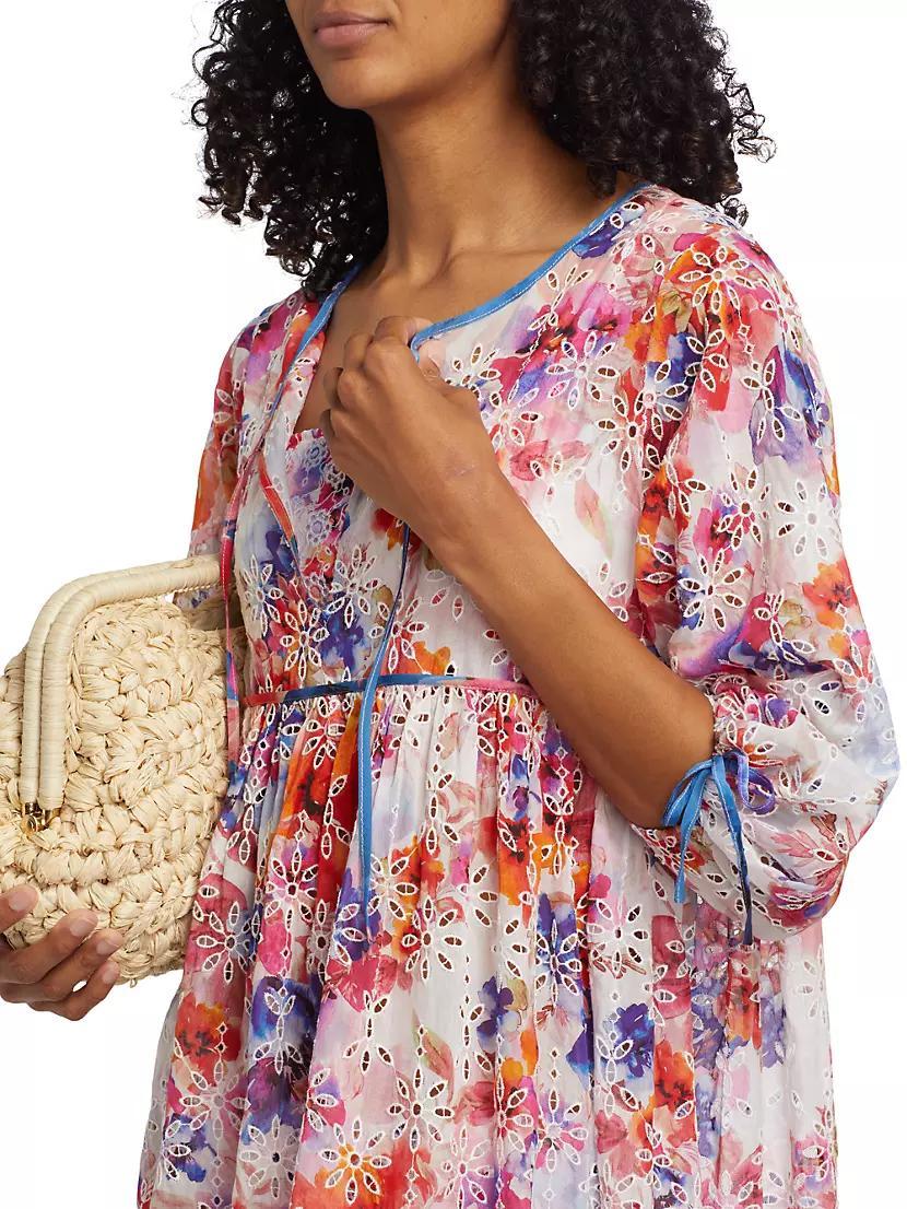 Summer Days Eyelet Tiered Midi-Dress Product Image