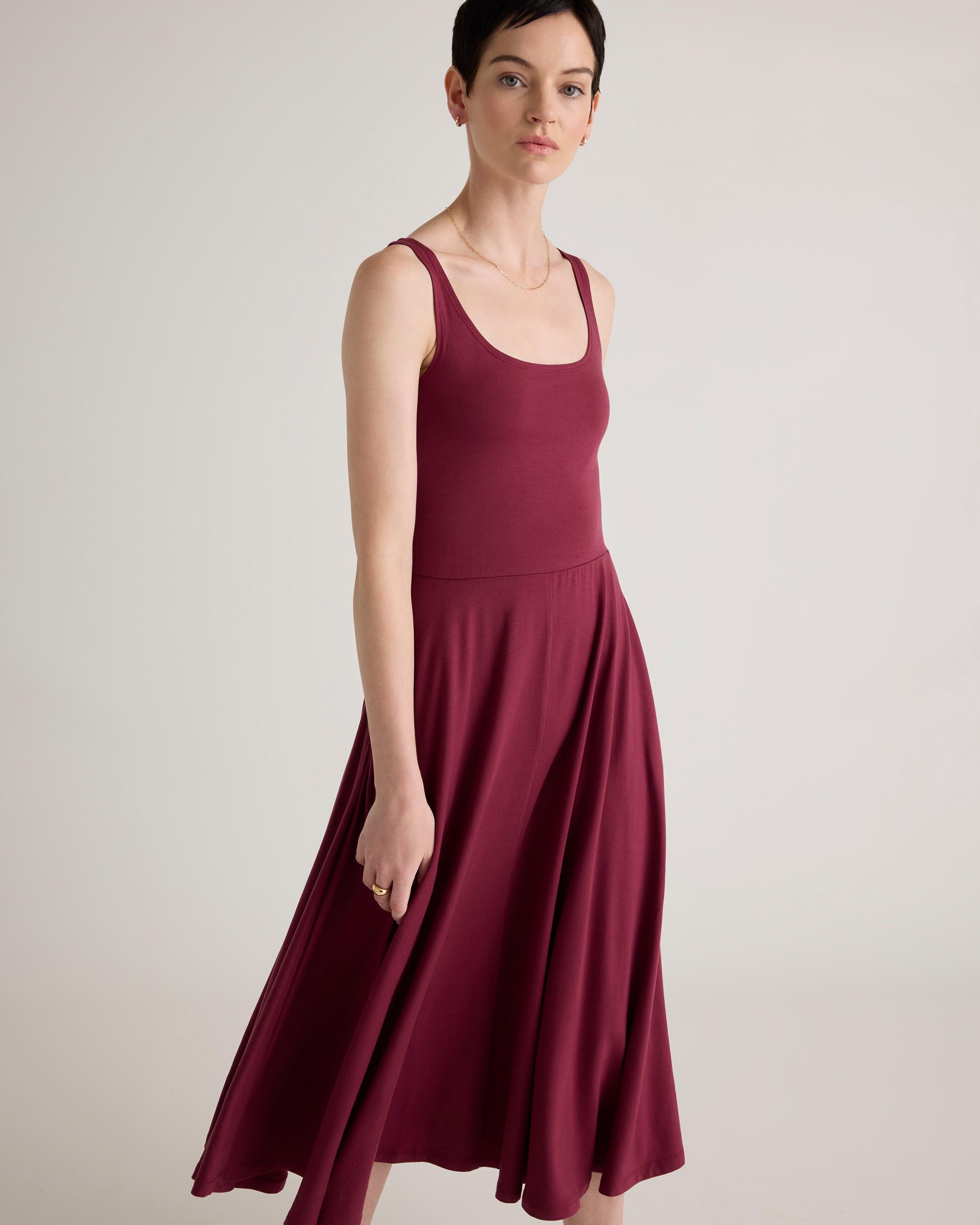Quince | Women's Tencel Jersey Fit & Flare Dress Product Image