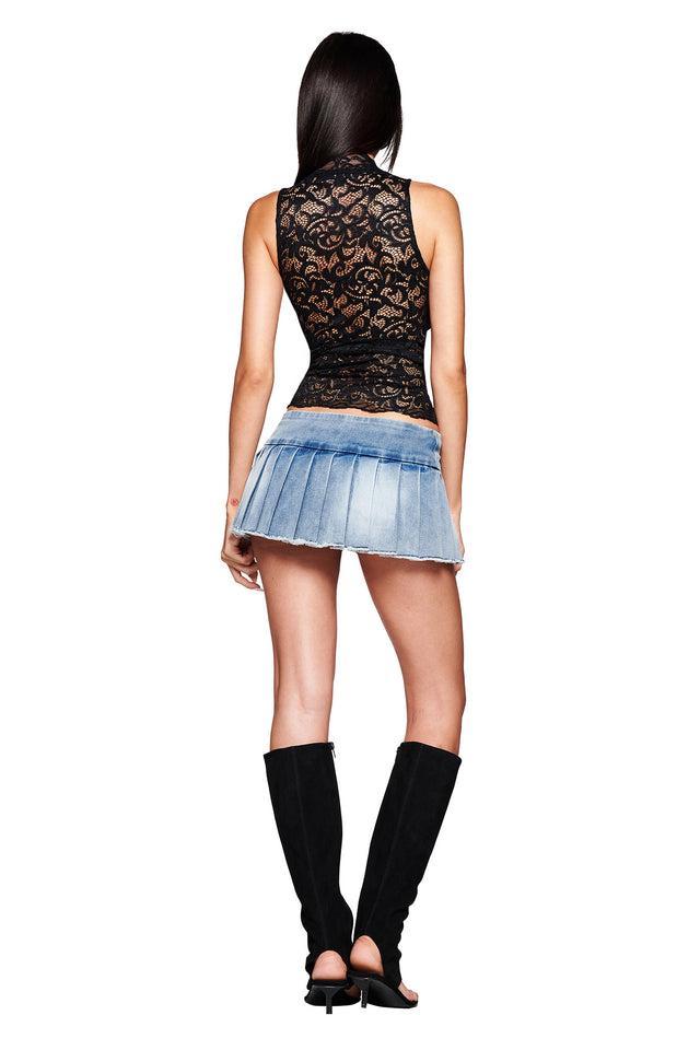 GEMMA SLEEVELESS TOP - BLACK Product Image