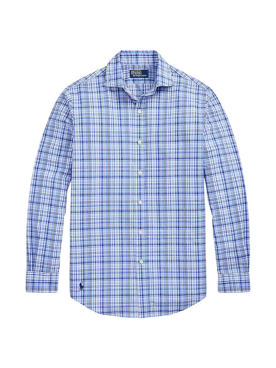 Mens Classic Fit Poplin Button-Front Shirt Product Image