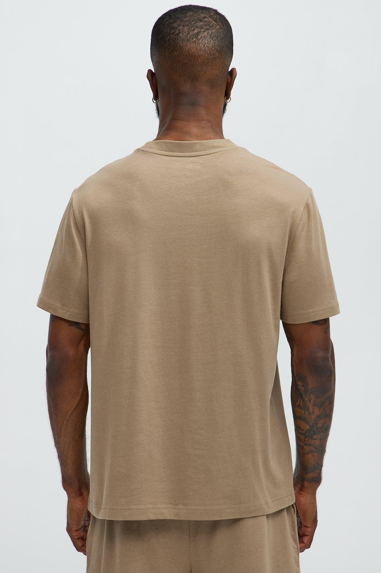 Essential Modal Lounge Short Sleeve Tee - Taupe Product Image