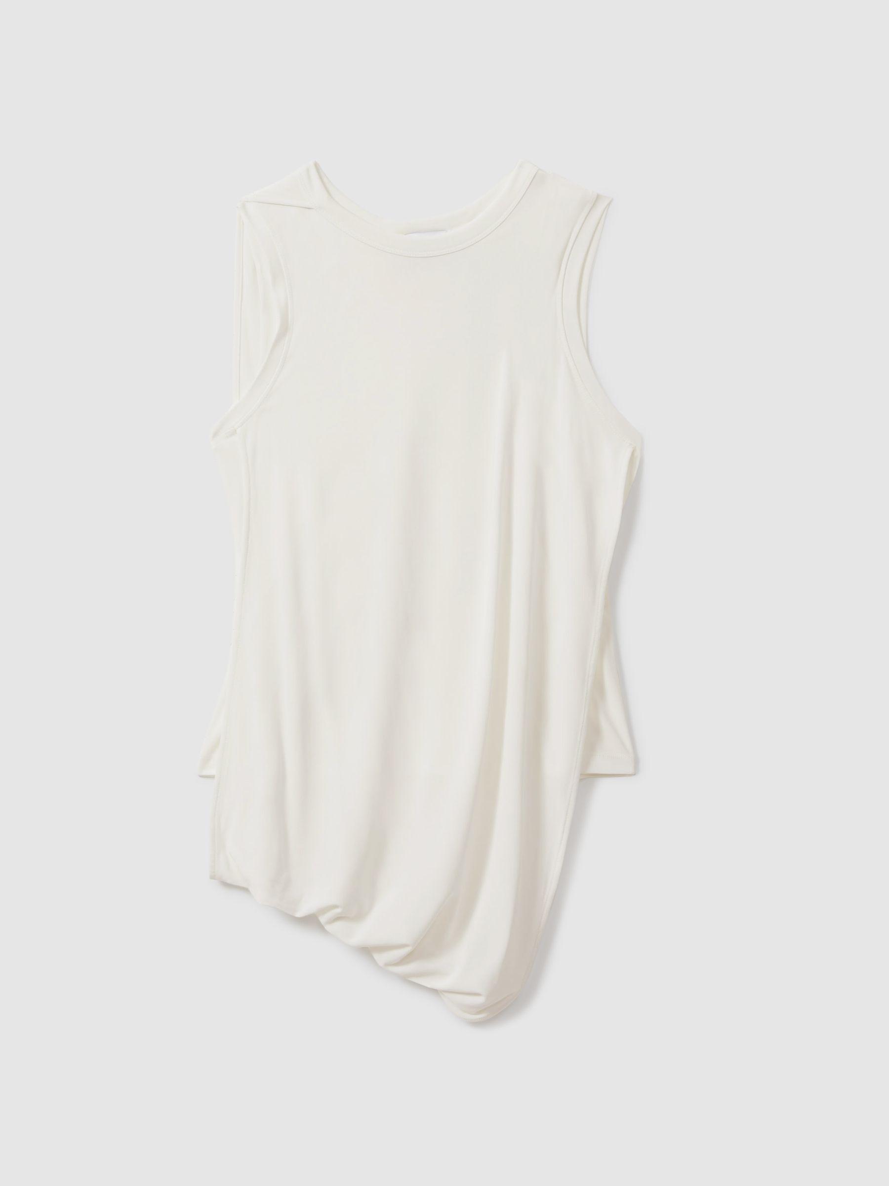 Draped Layered Top in Ivory Product Image