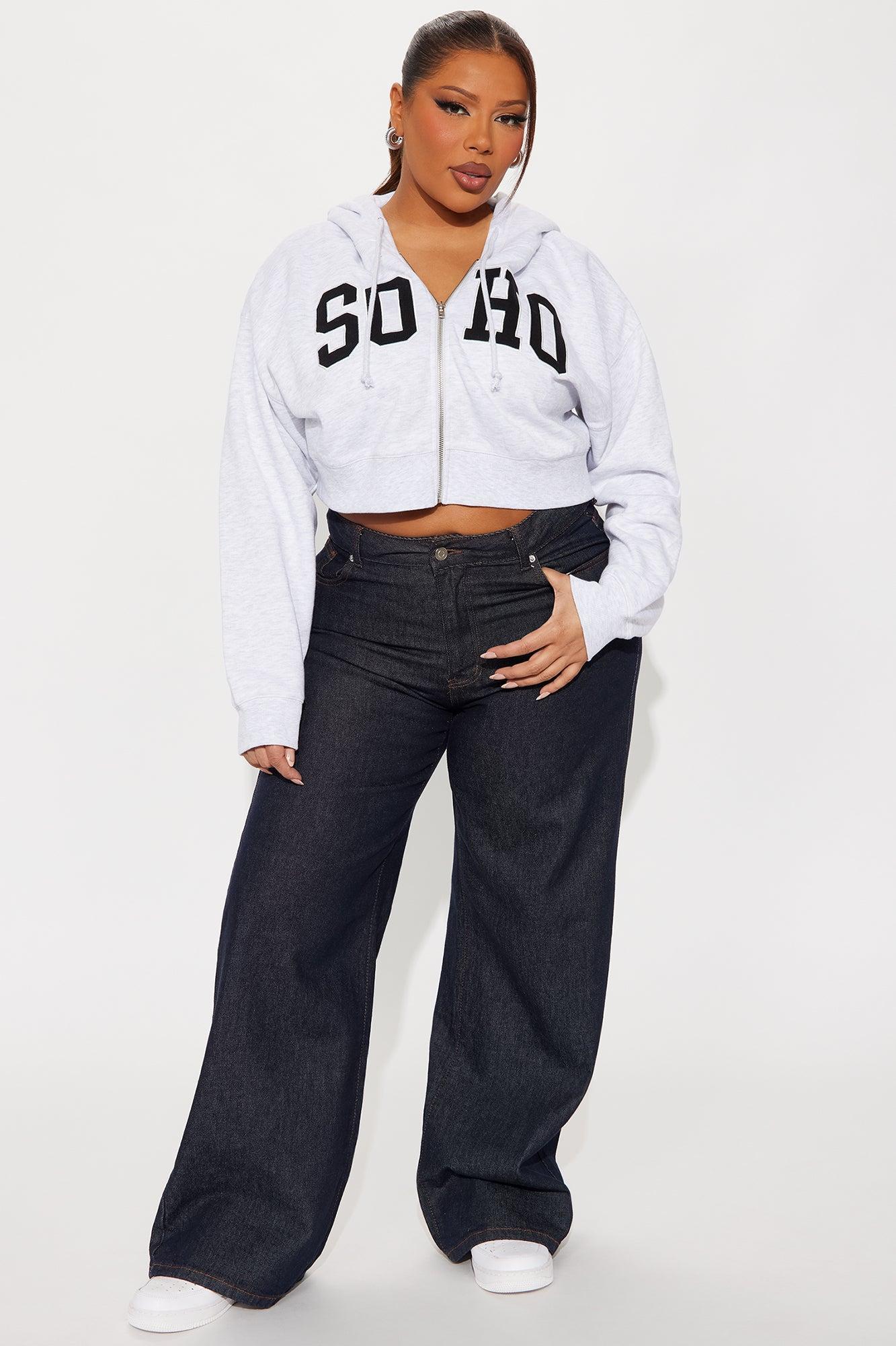 Soho Zip Up Hoodie - Grey Product Image