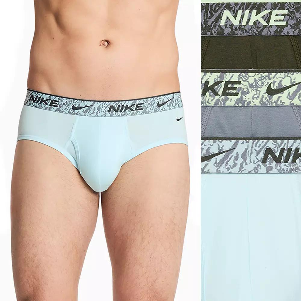 Men's Nike Dri-FIT Essential 3-pack Stretch Briefs, Size: Medium, Blue Product Image