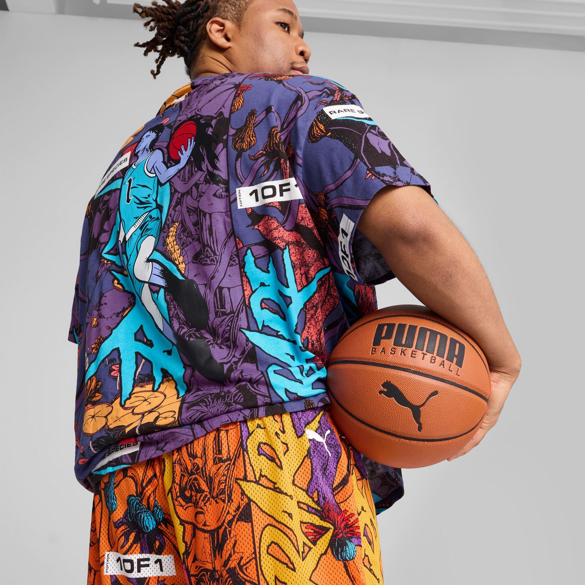 PUMA x LAMELO BALL Phoenix Men's Shorts in Blue Crystal/Aop Product Image