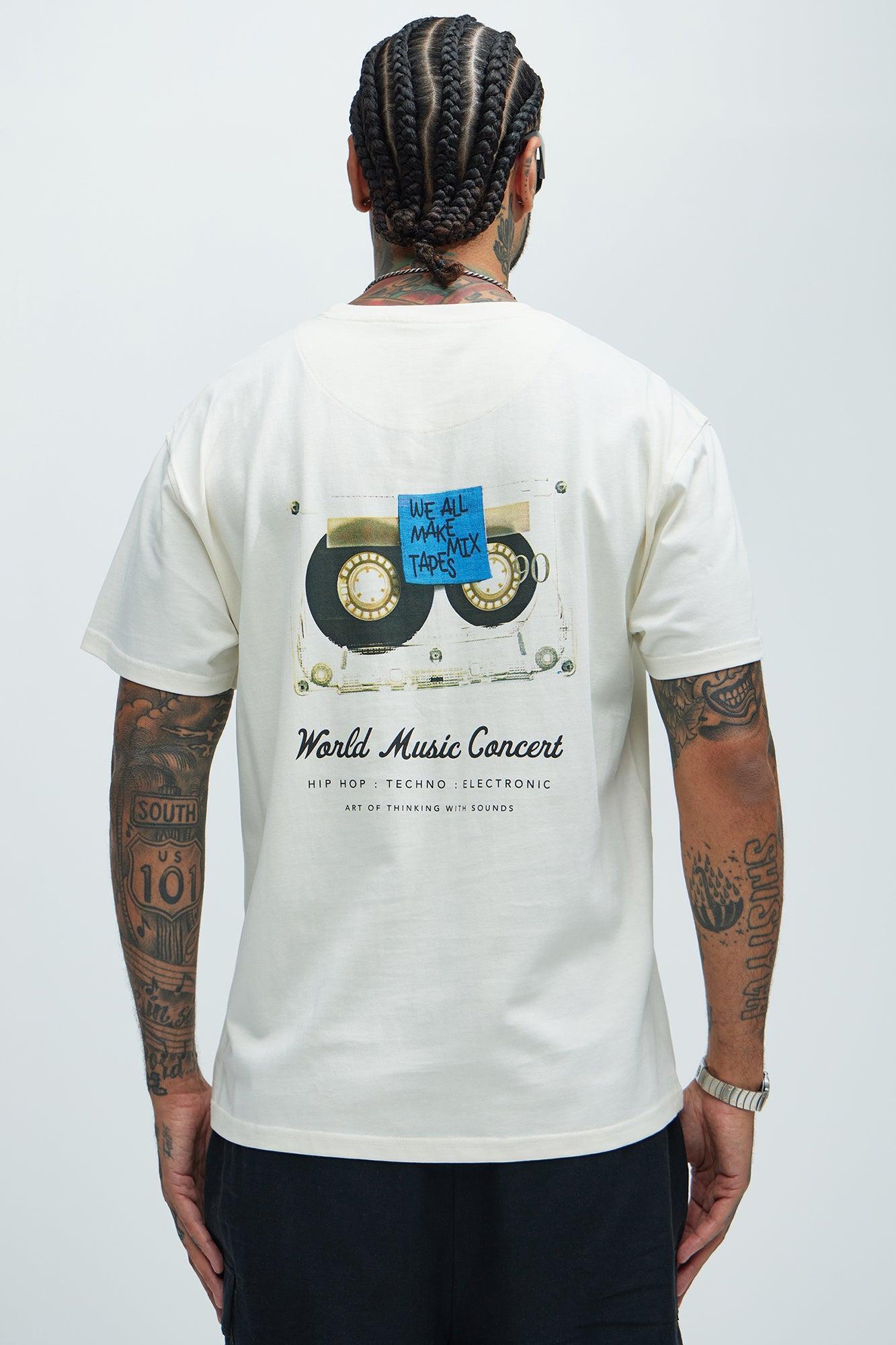 World Music Concert Short Sleeve Tee - Cream Product Image