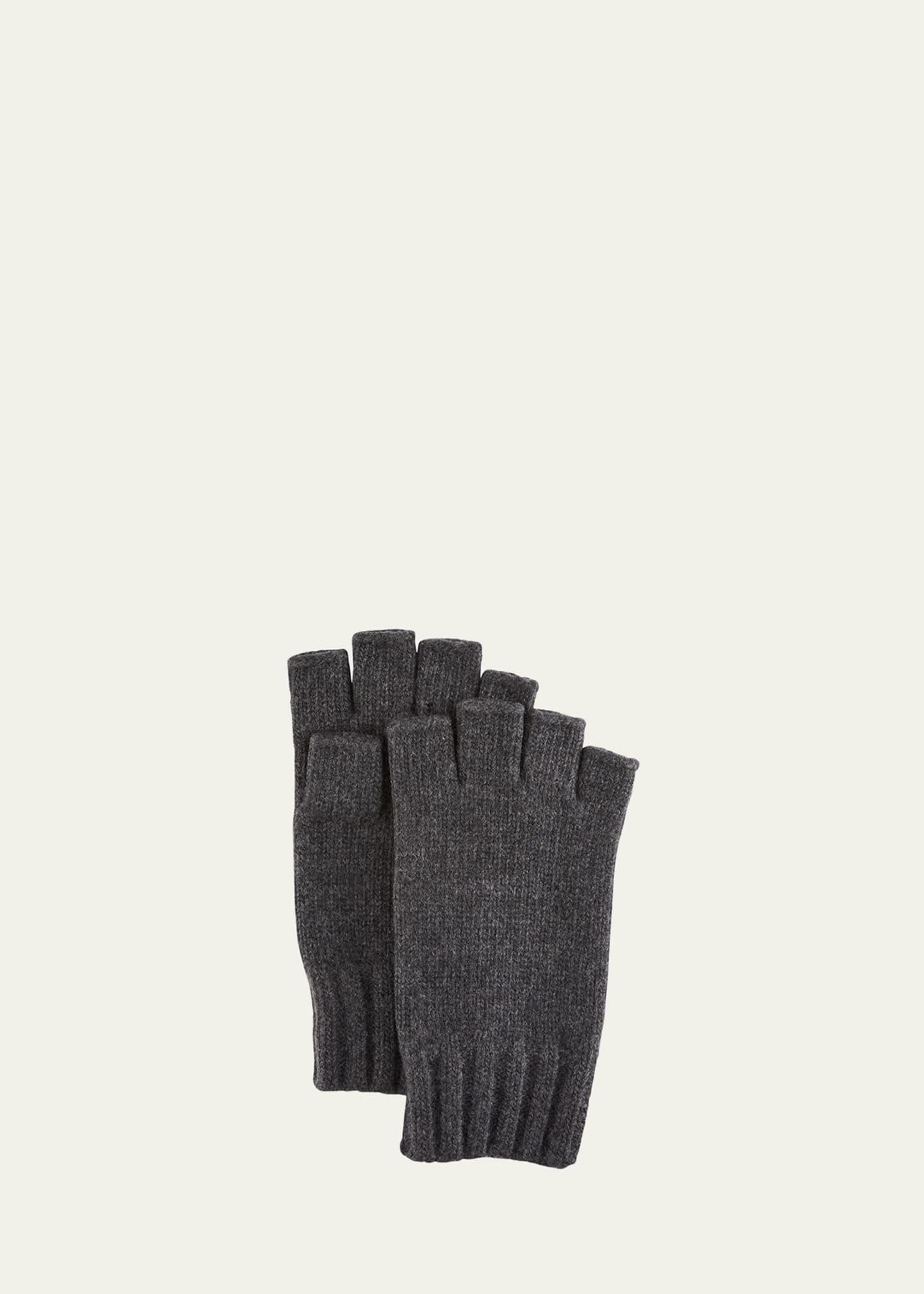 Men's Cashmere Fingerless Gloves Product Image