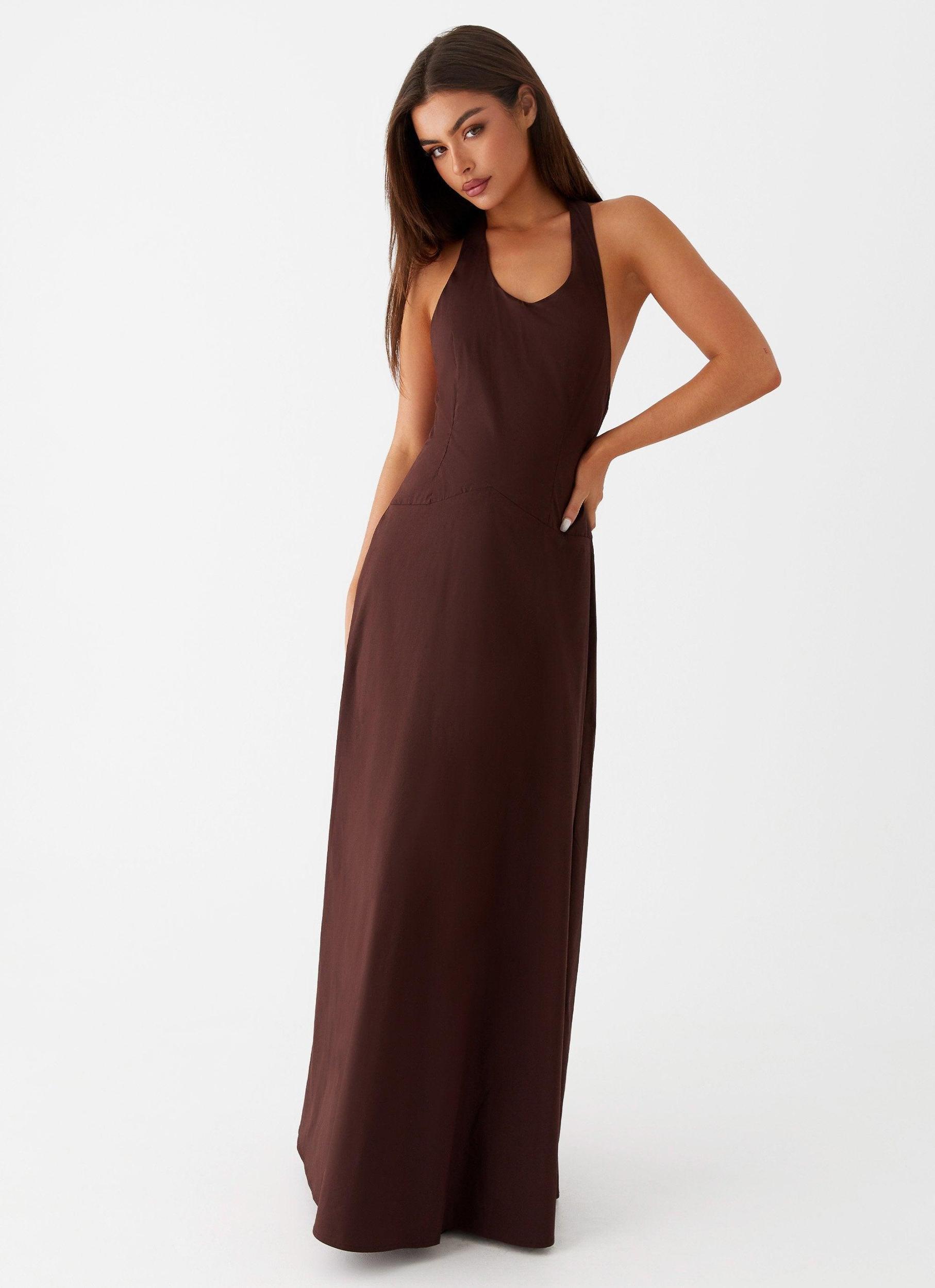 Vestige Maxi Dress - Chocolate Product Image