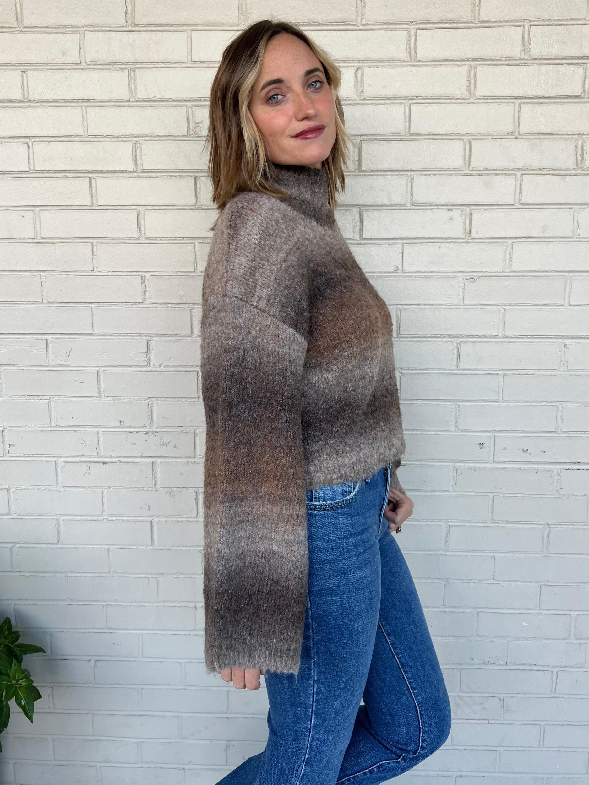 Just A Glimpse Turtleneck Sweater Product Image