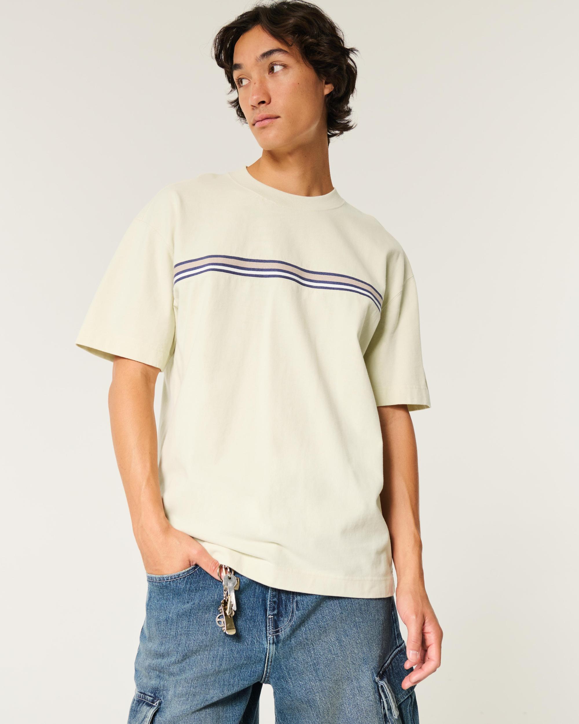 Boxy Heavyweight Pattern Crew T-Shirt Product Image