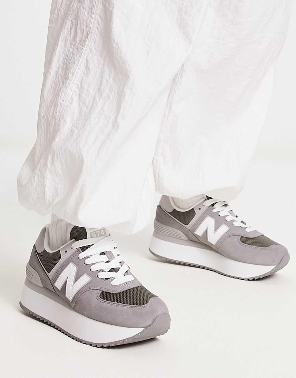 New Balance Classics WL574+ (Shadow Grey/Rain Cloud) Women's Shoes Product Image