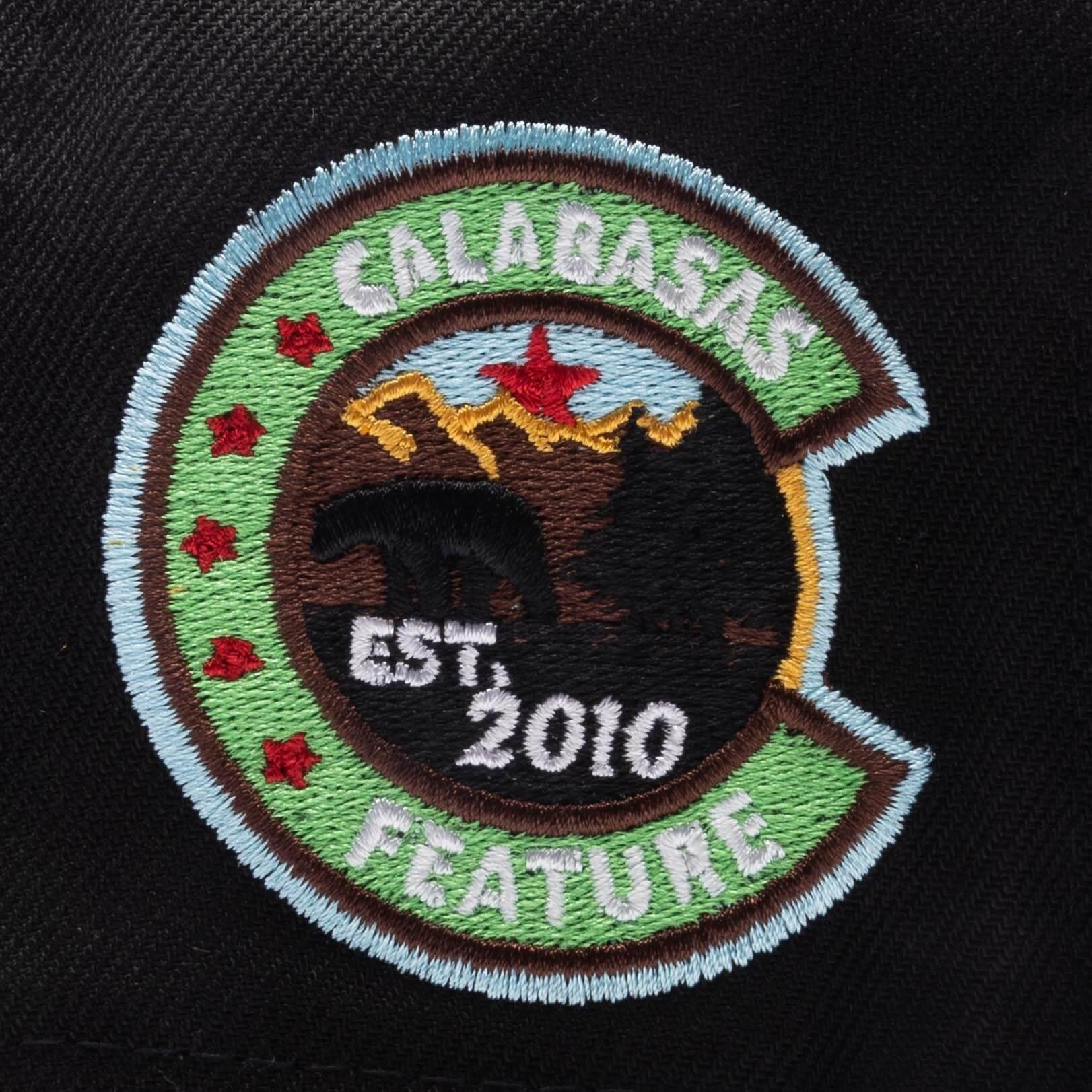 Feature x New Era Old English Calabasas Snapback - Brown/Sky Male Product Image