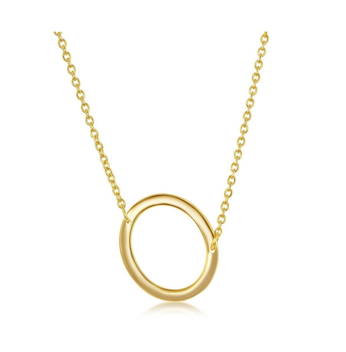 Sterling Silver Sideways Initial Necklace, Women's, Size: 16-18" ADJ, Gold Tone Z Product Image