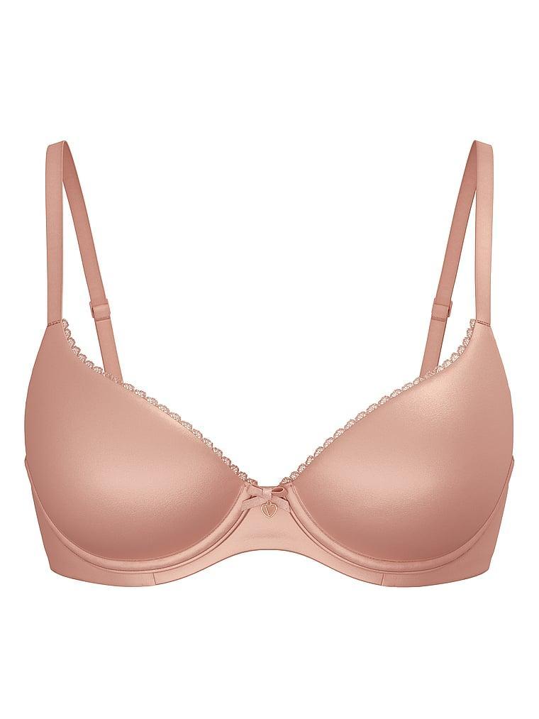 Lightly Lined Lace-Trim Full-Coverage Bra Product Image