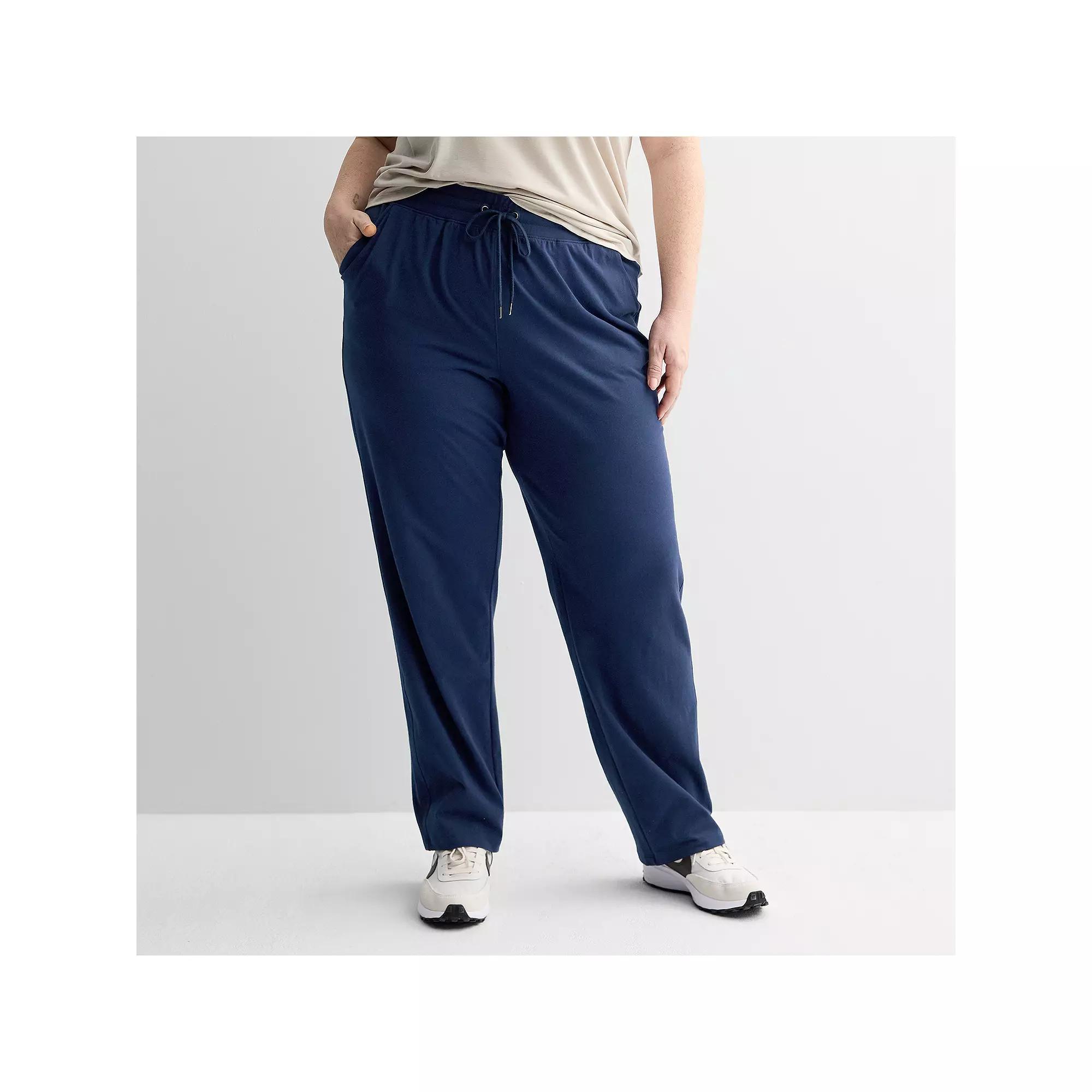 Plus Size Tek Gear Essential Pants, Womens Blue Romance Product Image