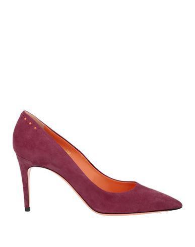 SANTONI Woman Pumps Deep Purple Size 8 Leather Product Image