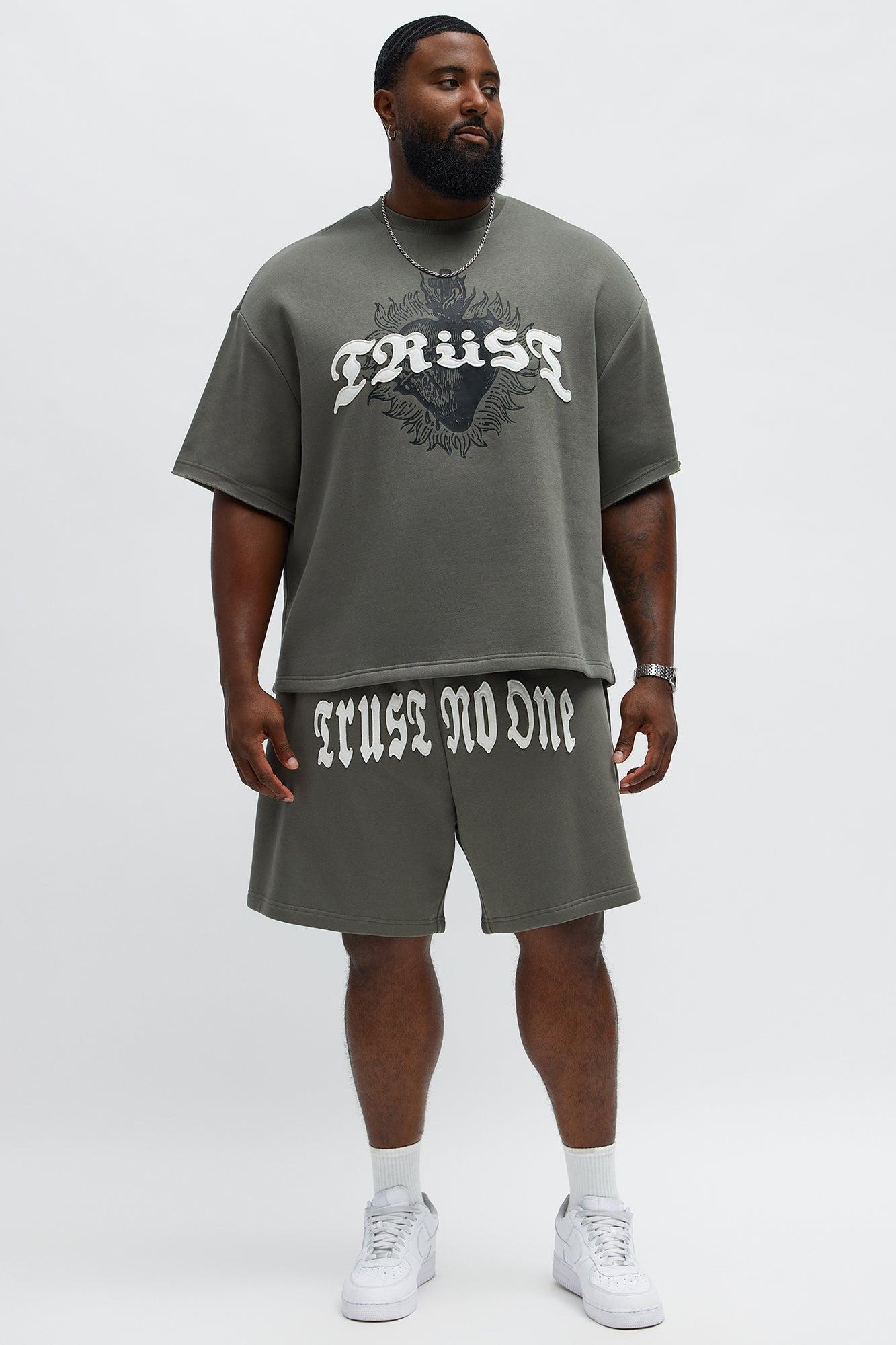 Tyson Relaxed Trust Issues Shorts - Dark Grey Product Image