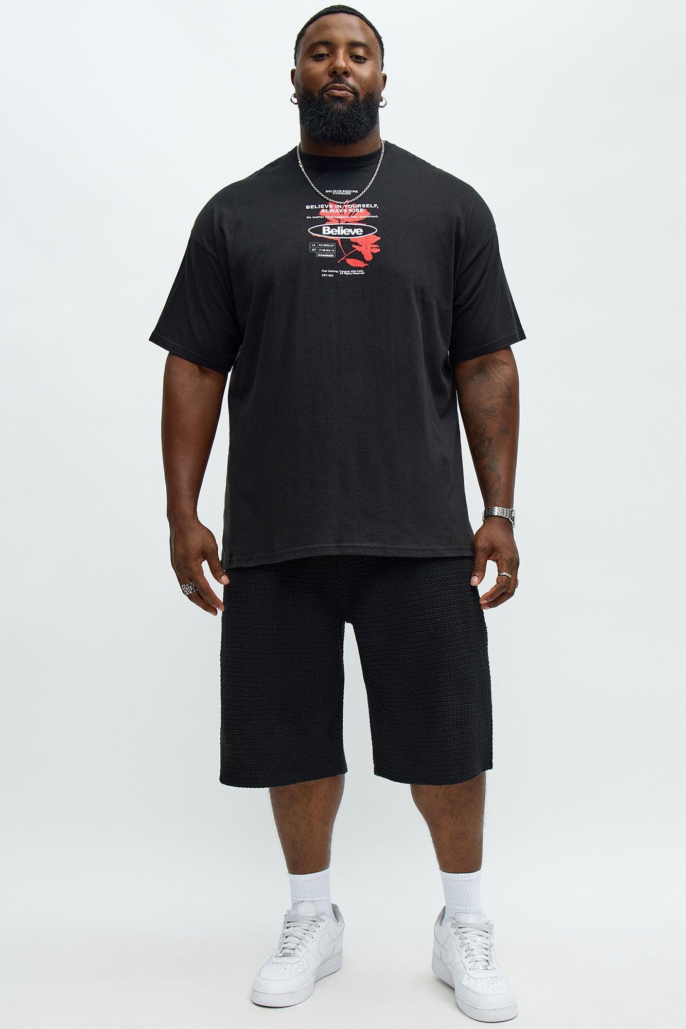 Believe Keep Going Short Sleeve Tee - Black Product Image