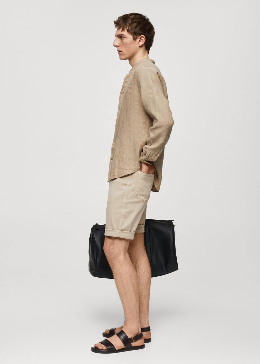Mango Mens Denim Bermuda Shorts Product Image