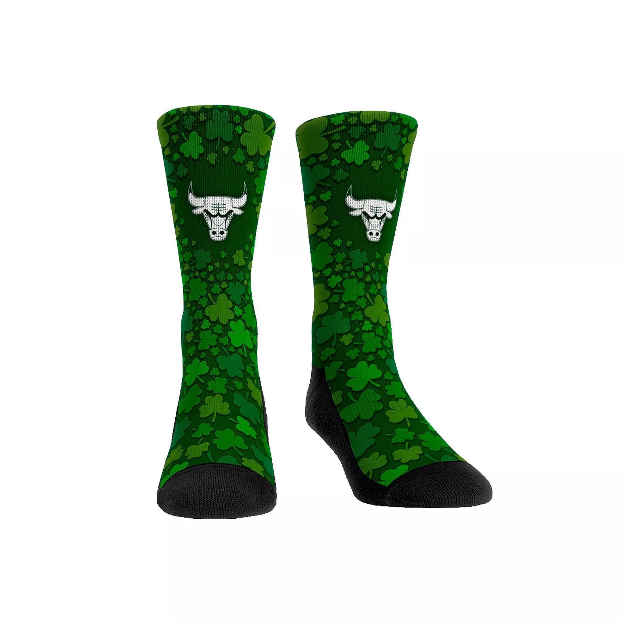 Rock Em Socks Miami Heat St. Paddy's Day Shamrock Crew Socks, Men's, Size: Small/Medium, Team Product Image