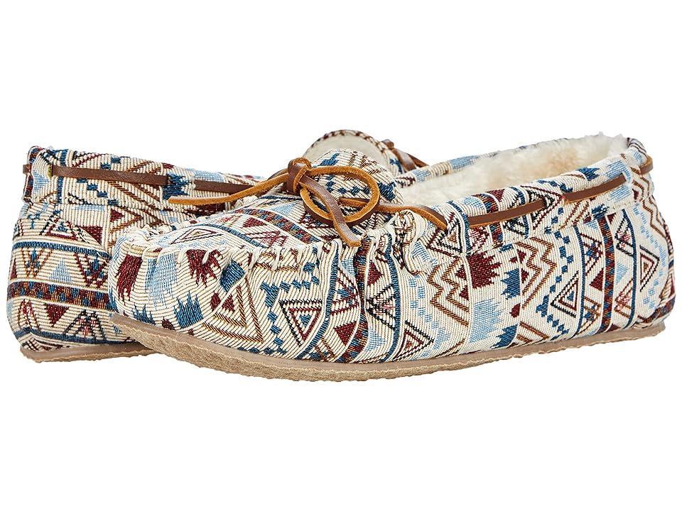 Minnetonka Cally (Cream Mosaic) Women's Slippers Product Image