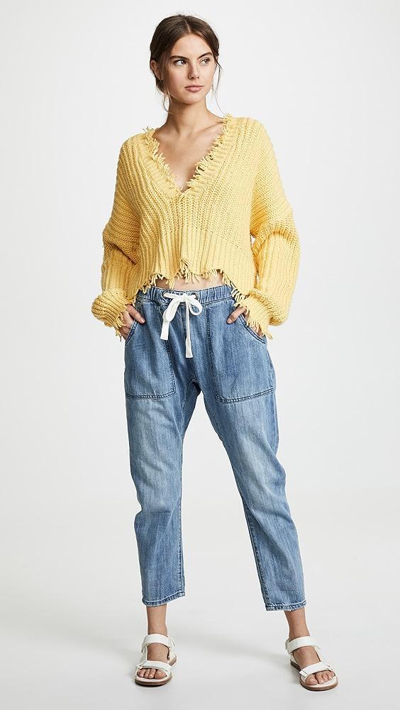 One Teaspoon Shabbies Drawstring Boyfriend Jeans | Shopbop Product Image