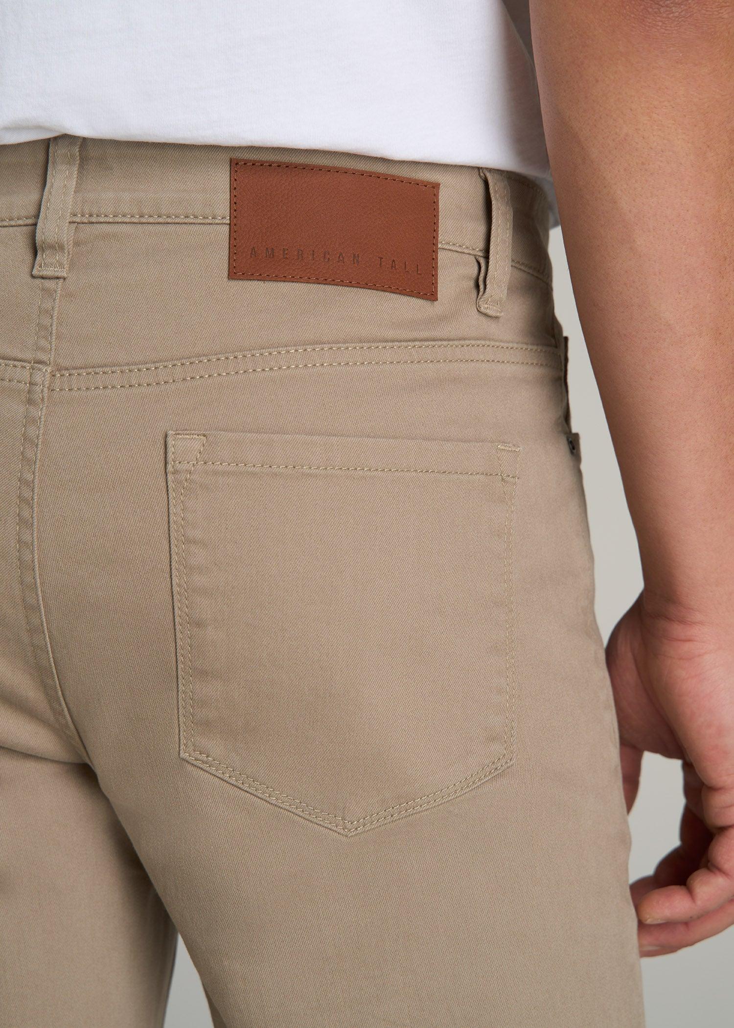 Dylan Slim Fit Colored Jeans for Tall Men in Clay Wash Product Image