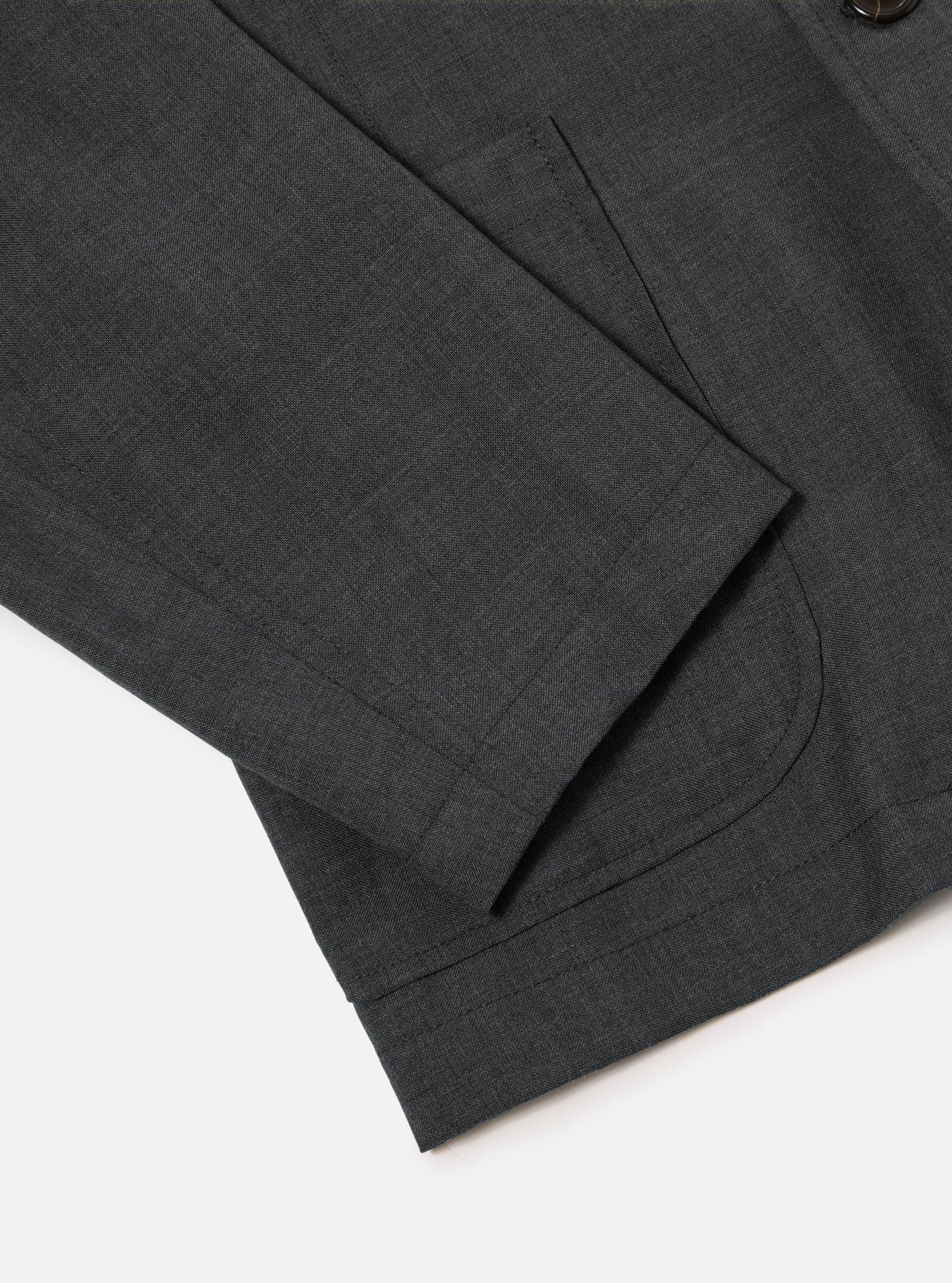 Grey Marl Tropical Suiting Two Button Jacket Product Image