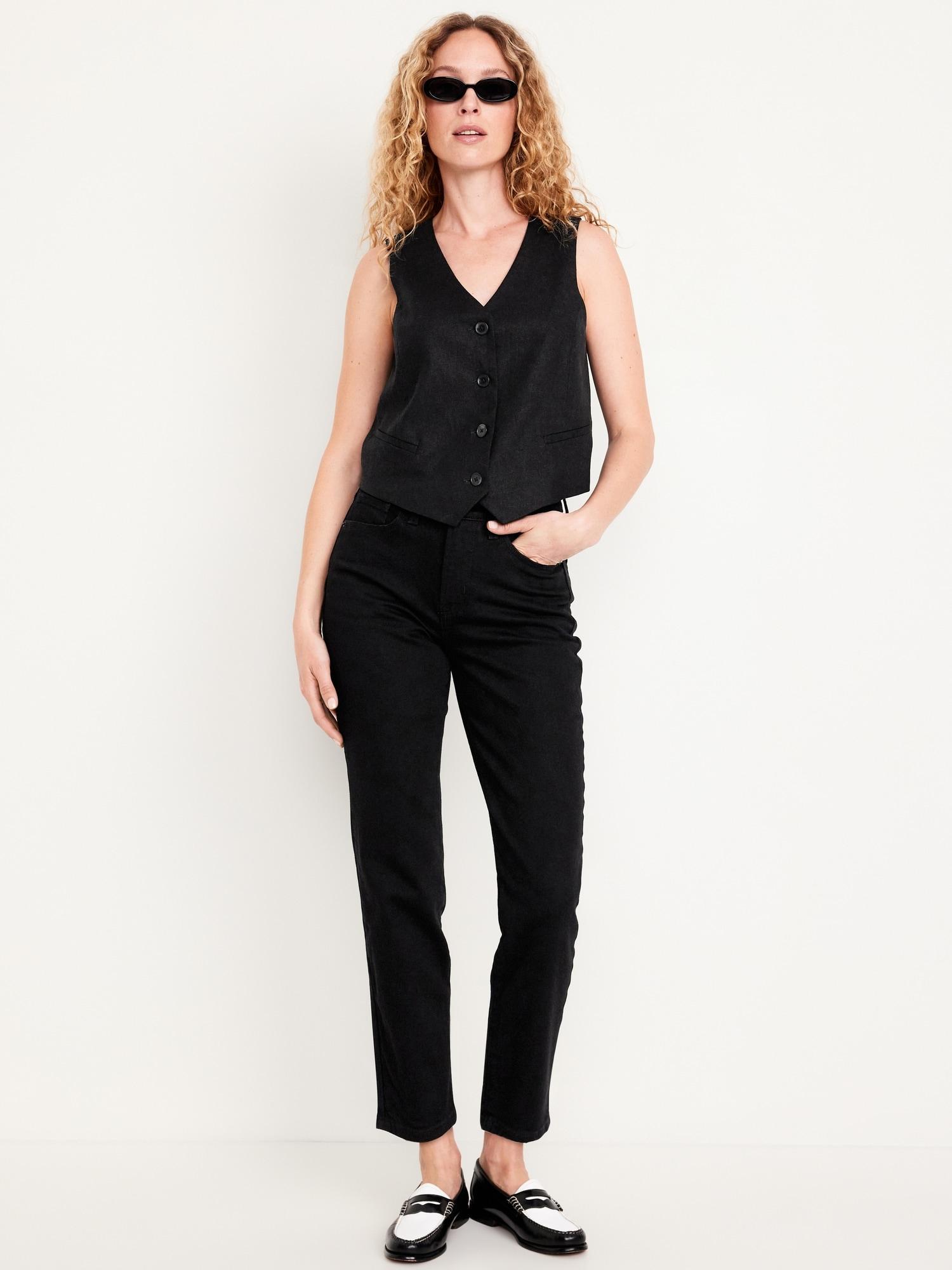 High-Waisted OG Straight Ankle Jeans Product Image
