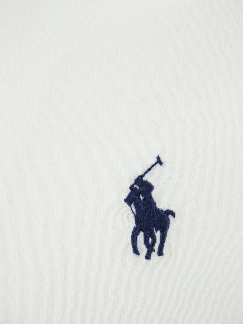 POLO RALPH LAUREN Mens White Regular-fit Crewneck Cotton-jersey T-shirt Product Image