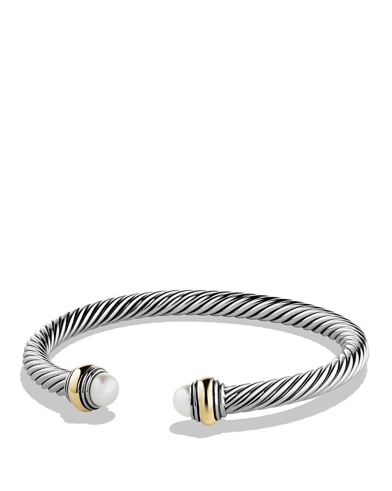David Yurman Cable Classics Bracelet with Blue Topaz and Gold Product Image