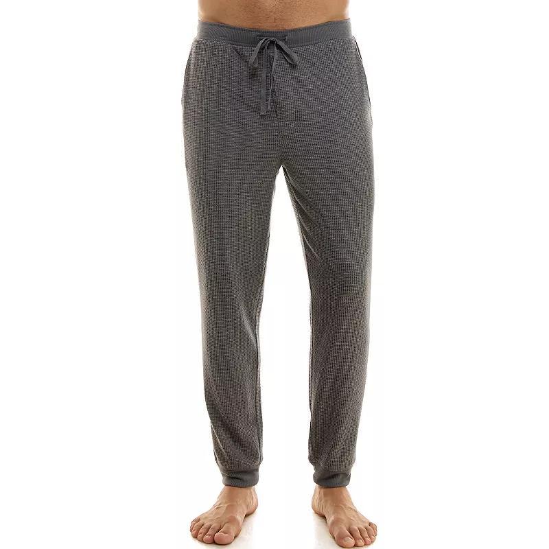 Men's Sonoma Goods For Life® Supersoft Waffle Banded Bottom Pajama Pants, Size: Large, Light Grey Product Image