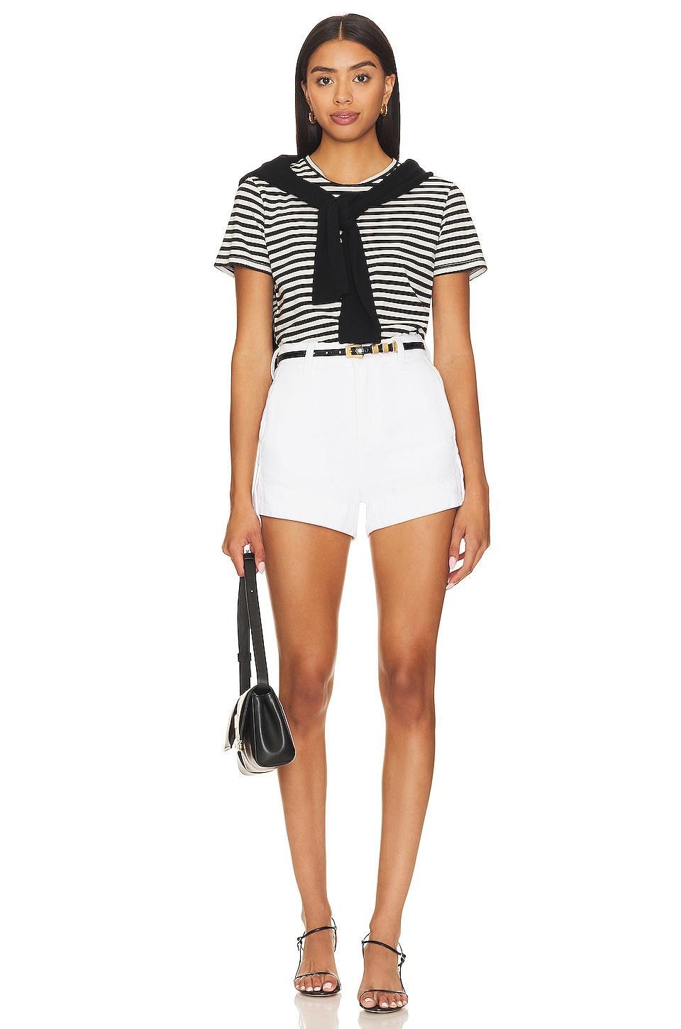 Tailored Slouchy Denim Shorts Product Image