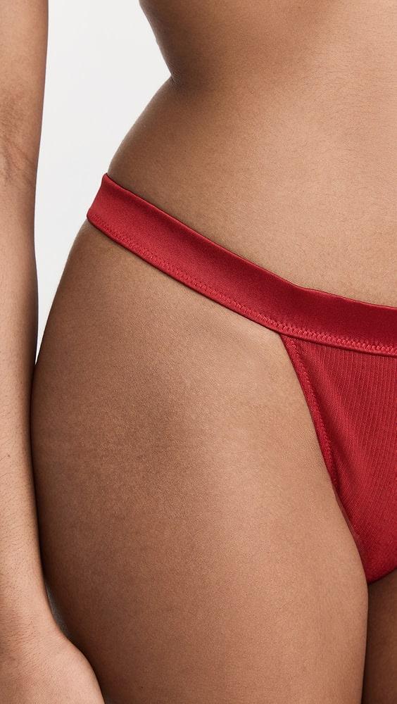 Kiki De Montparnasse Ribbed Intime Thong | Shopbop Product Image