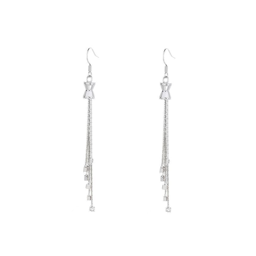 Rhinestone Fringed Dangle Earring Product Image