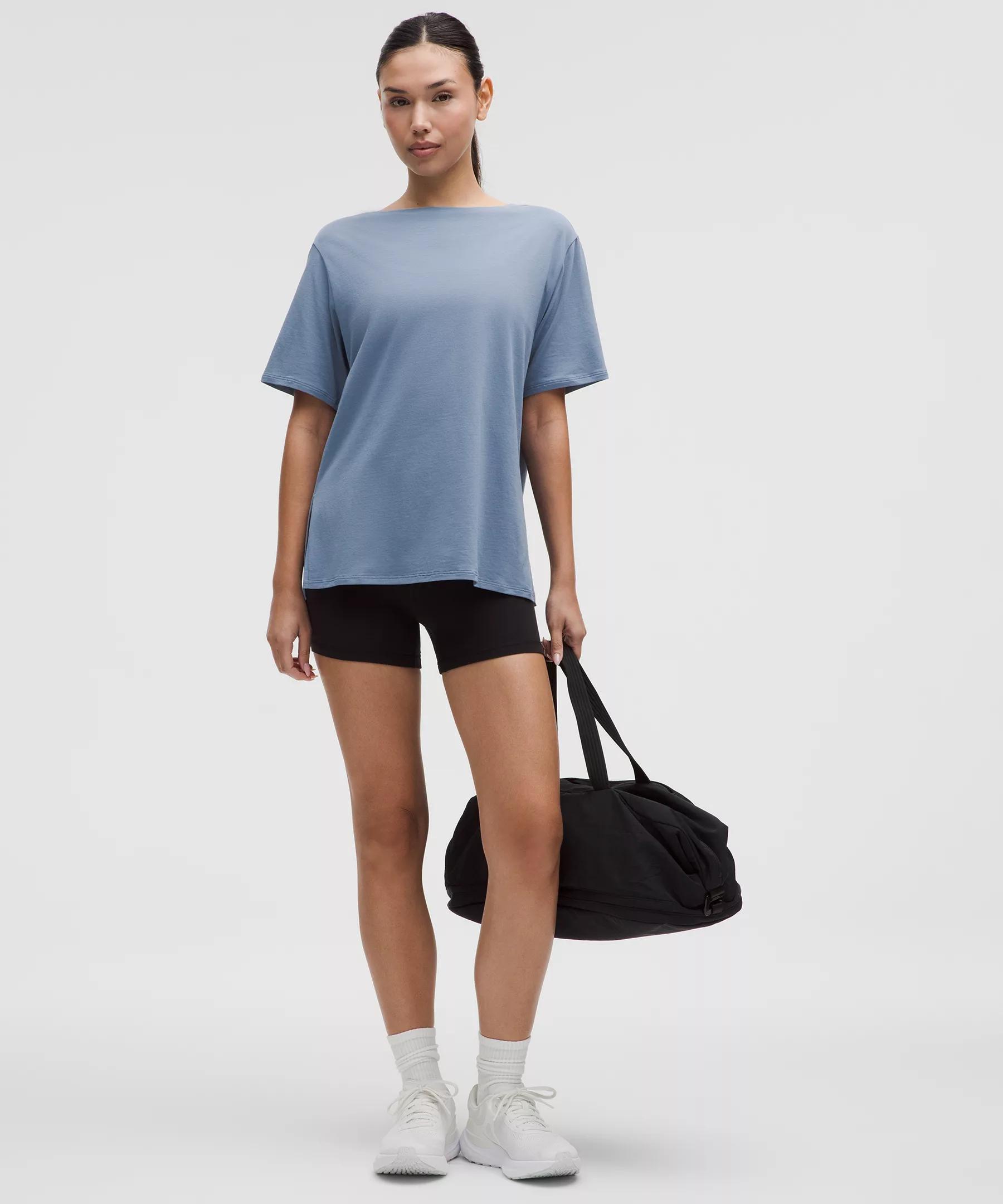 Relaxed-Fit Boatneck T-Shirt Product Image