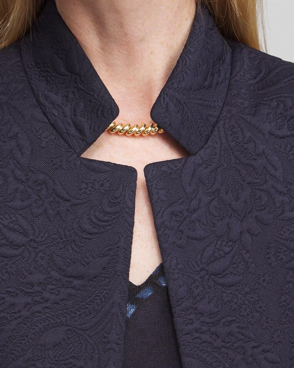 Floral Jacquard Knit Topper Product Image