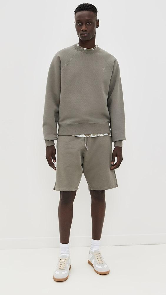 AMI ADC Boxy Fit Tonal Logo Sweatshirt | Shopbop Product Image