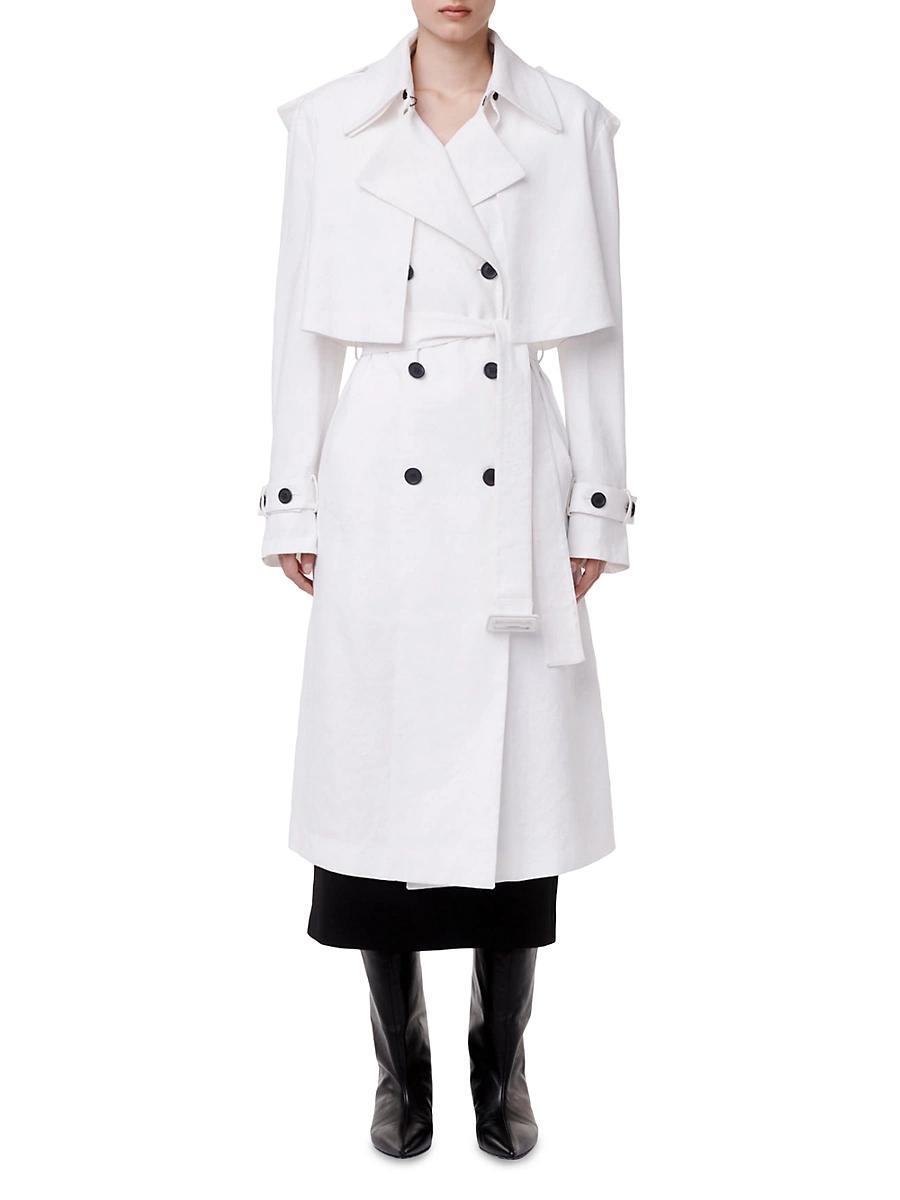 Womens Convertible Trench Coat Product Image