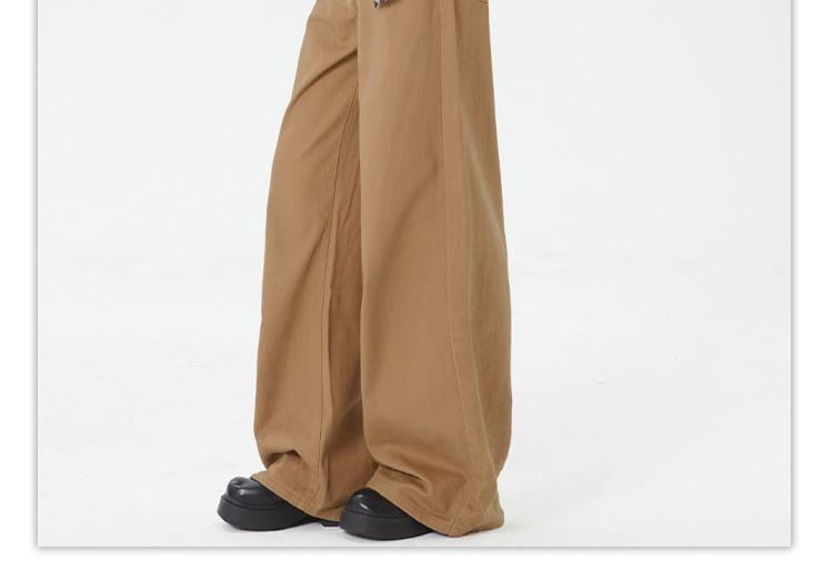 Mid Rise Plain Wide Leg Jeans (Various Designs) Product Image