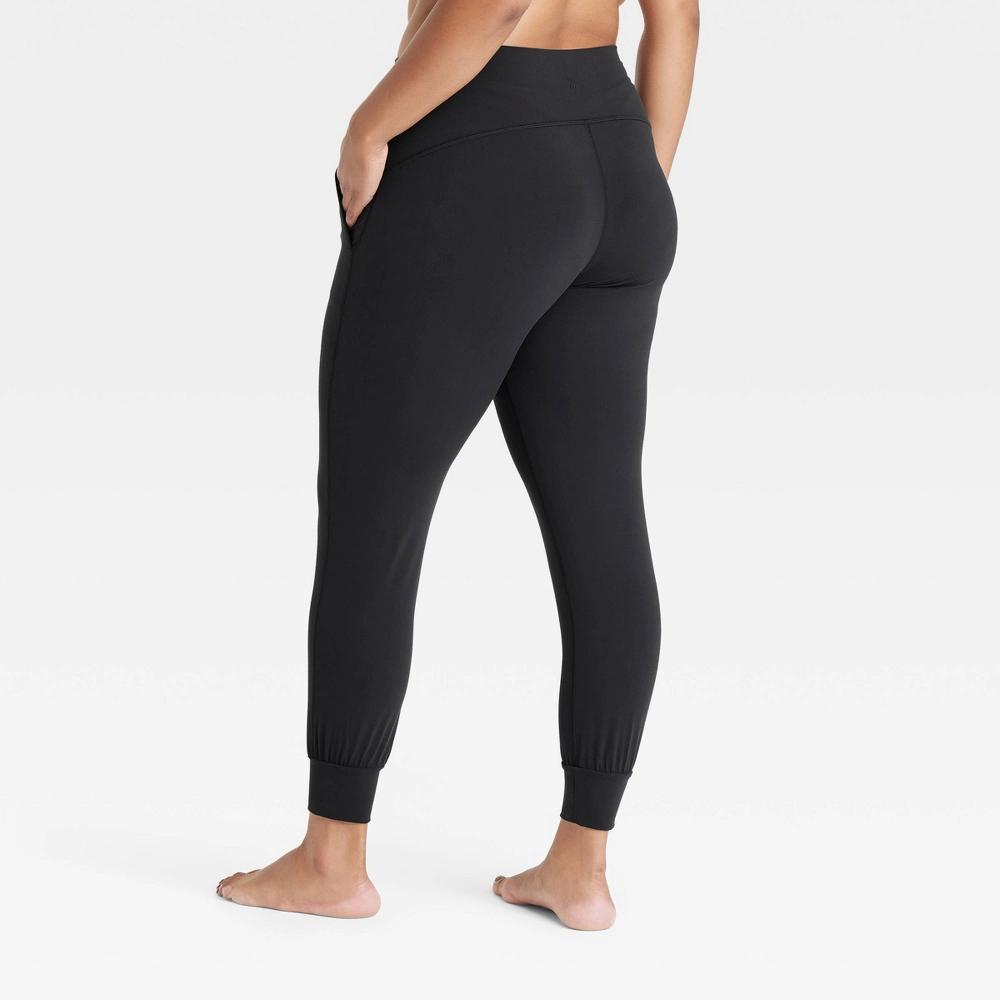 Womens Everyday Soft High-Rise Jogger Pants - All In Motion Black XS Product Image