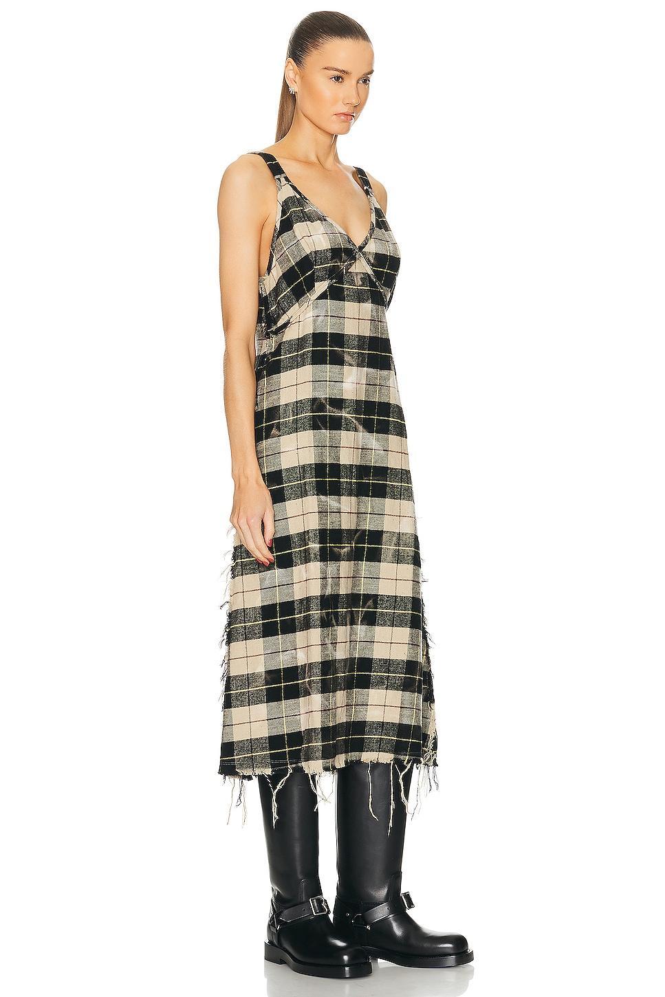 R13 Grunge Slip Dress in Beige Product Image