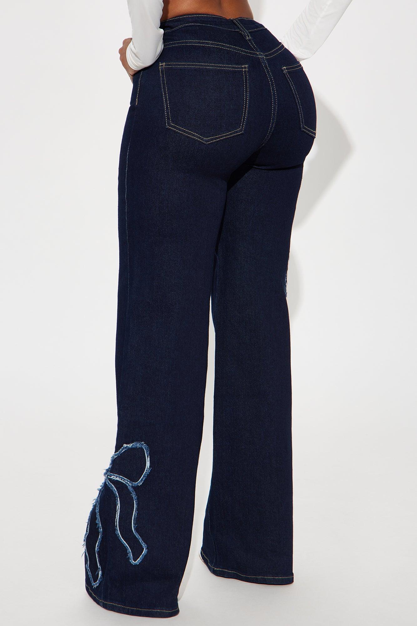 Keeping It Sweet Stretch Straight Leg Jeans - Dark Wash Product Image