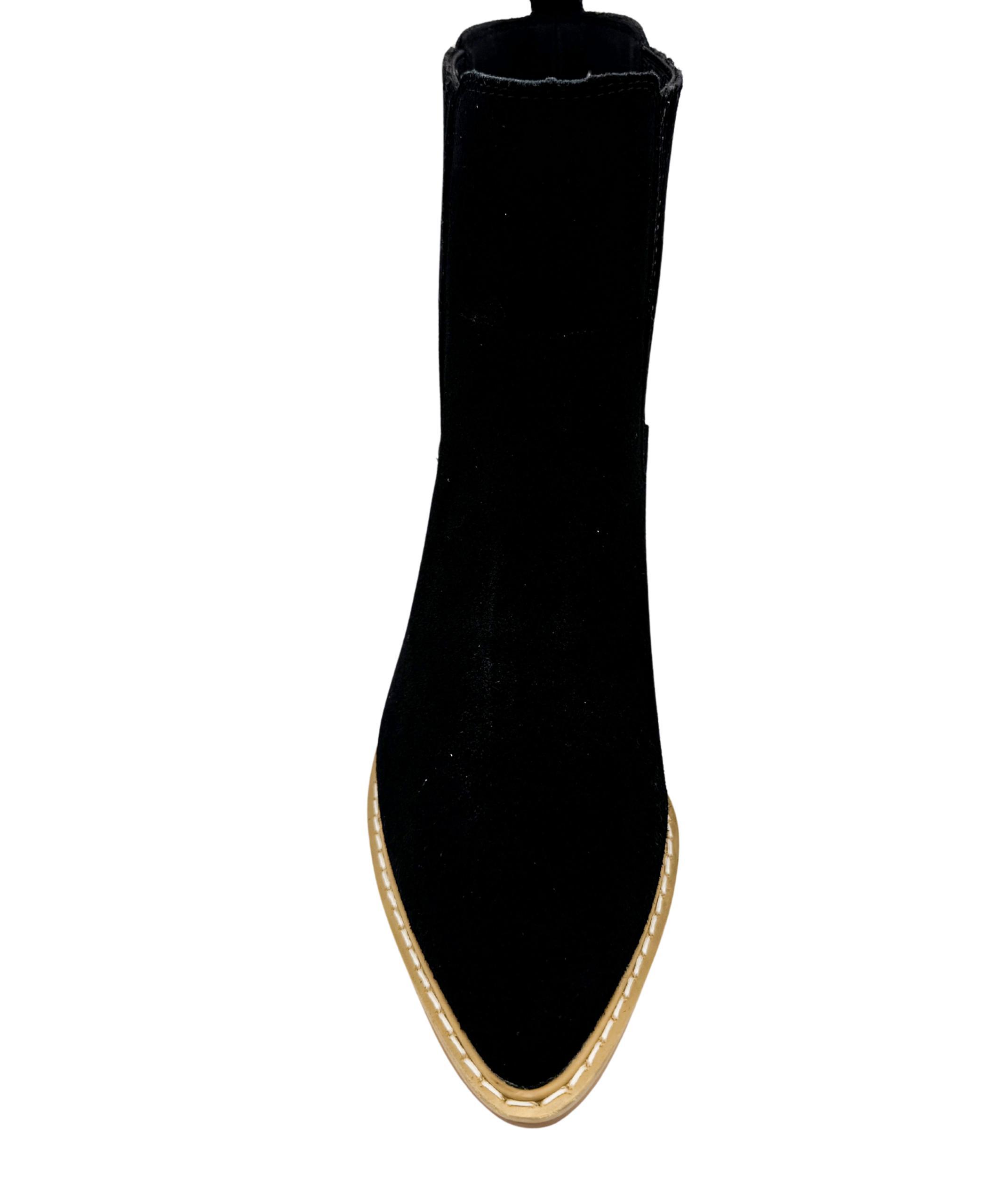 Leonor Suede Ankle Boot in Taupe (Online Exclusive) Product Image