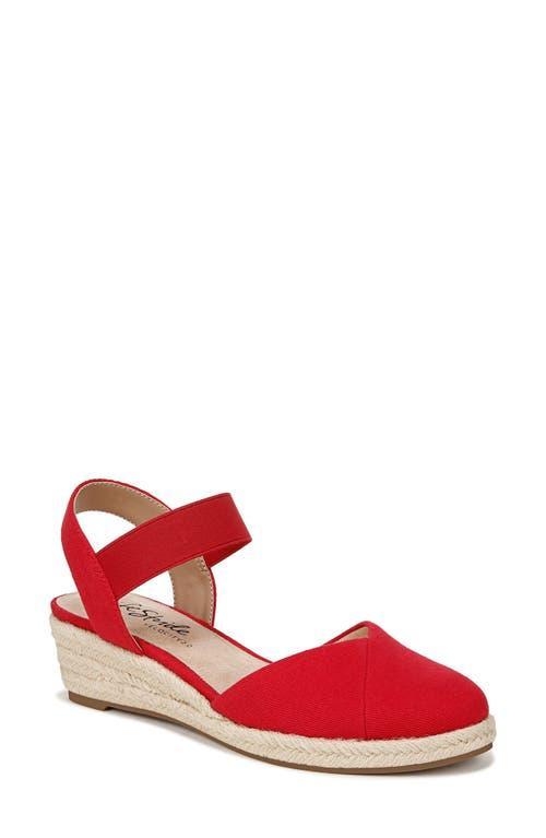 LifeStride Kimmie Women's Espadrille Wedges, Size: 8.5 Wide, Red Red Product Image