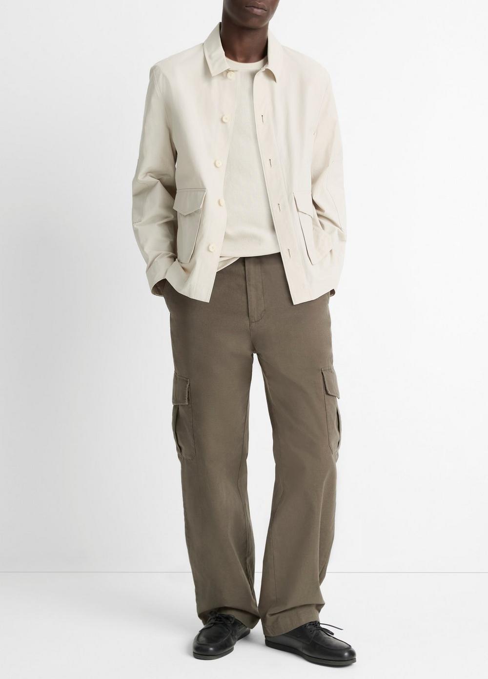 Cotton-Blend Utility Jacket Product Image