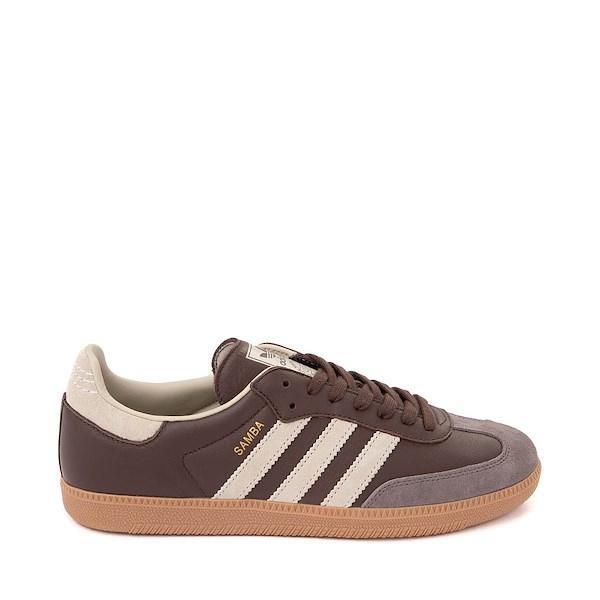 Mens adidas Samba OG Athletic Shoe Putty Gray / Gold Metallic / Gum Product Image