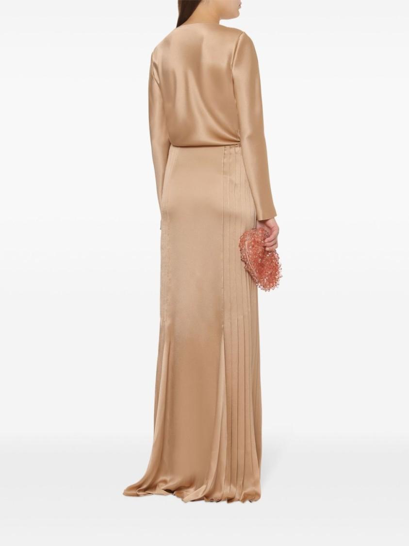 ALBERTA FERRETTI Satin-finish Blouse In Pink Product Image