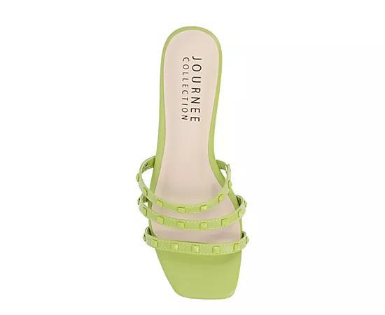 Journee Camarie Women's Embellished Strappy Sandal, Size: 8.5, Beige Product Image